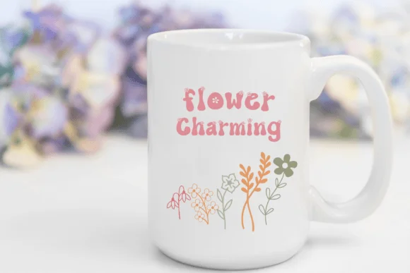 Flower Charming by Pui Art — Dingbats Font — thumbnail 3