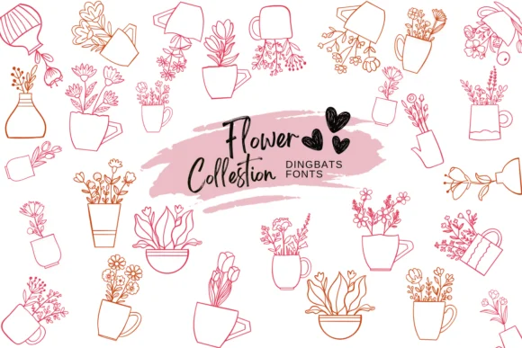 Flower Collestion by Suphitchaya — Dingbats Font