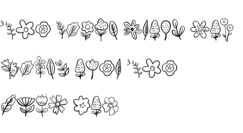 Flower Festival by Sirinart — Dingbats Font — thumbnail 8