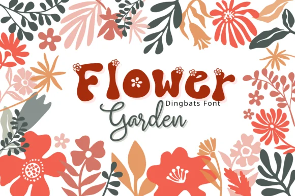 Flower Garden by Pui Art β Dingbats Font