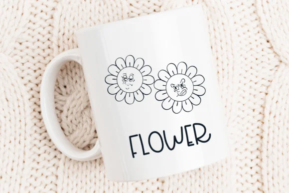 Flower Hippie by Sirinart — Dingbats Font — thumbnail 5