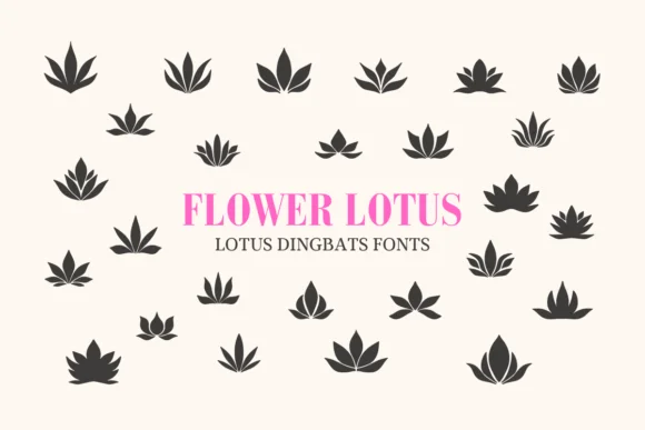 Flower Lotus by Eystore — Dingbats Font