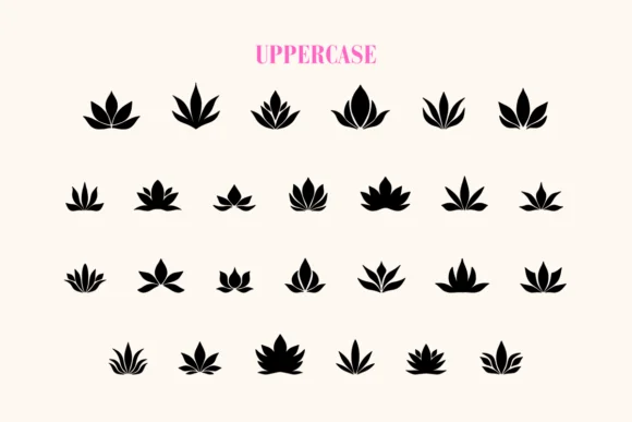 Flower Lotus by Eystore — Dingbats Font — thumbnail 2