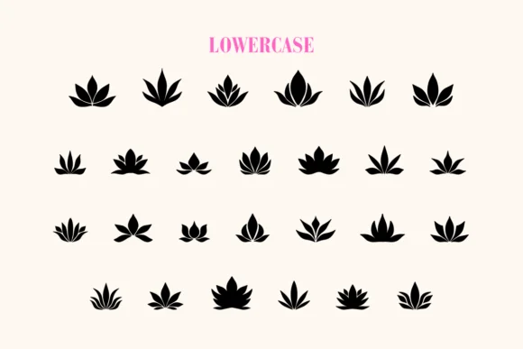 Flower Lotus by Eystore — Dingbats Font — thumbnail 3