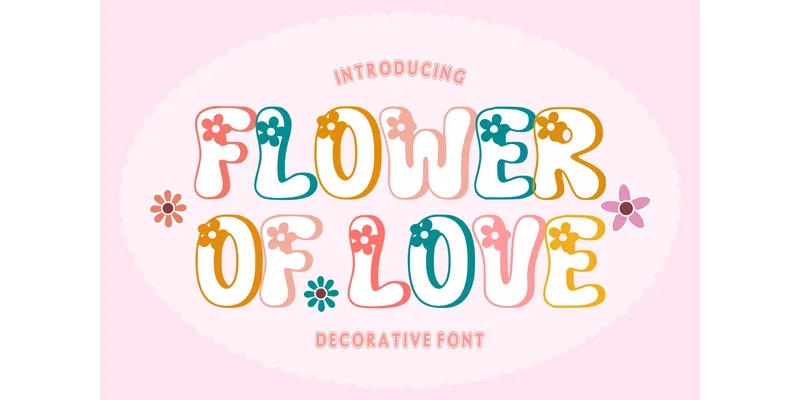 Flower of Love Font by anamalmusyaffaCreative by anamalmusyaffaCreative — Decorative Font