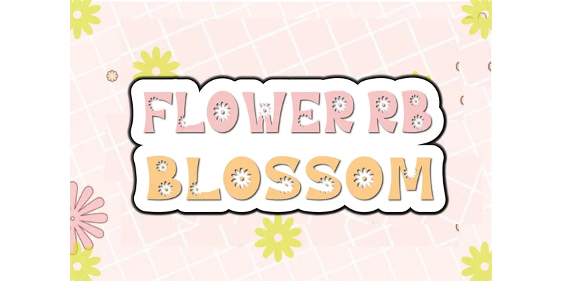 Flower Rb Blossom Font by Quirkify by Quirkify — Decorative Font