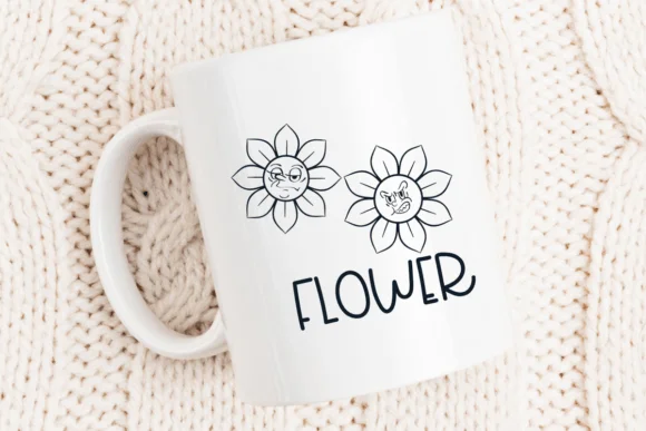 Flower Retro by Sirinart — Dingbats Font — thumbnail 5