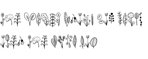 Flower Tattoo by Sirinart — Dingbats Font — thumbnail 8