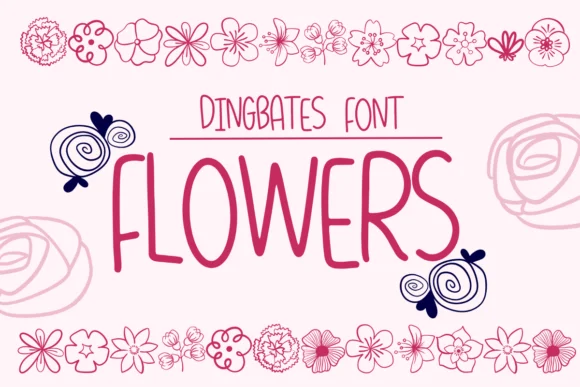 Flowers by Sirinart — Dingbats Font
