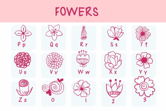 Flowers by Sirinart — Dingbats Font — thumbnail 3