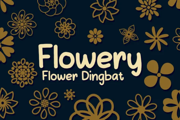 Flowery by Letterayu — Dingbats Font