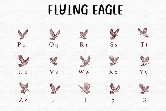 Flying Eagle by Nongyao — Dingbats Font — thumbnail 3