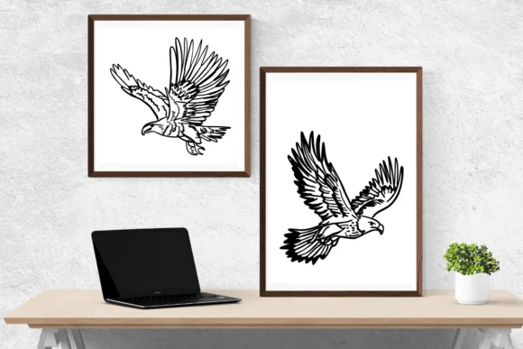 Flying Eagle by Nongyao — Dingbats Font — thumbnail 6