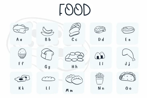 Food by Sirinart — Dingbats Font — thumbnail 2