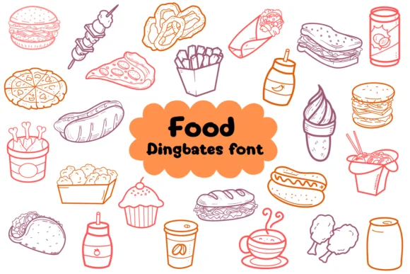 Food by Natchuta — Dingbats Font