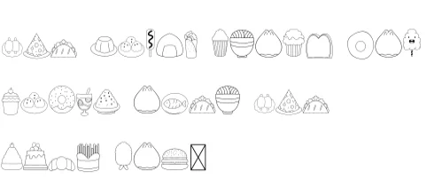 Food Diary by danita.kukkai — Dingbats Font — thumbnail 6