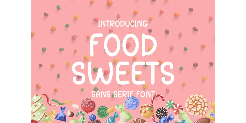 Food Sweets Font by CraftedType Studio — Sans Serif Font