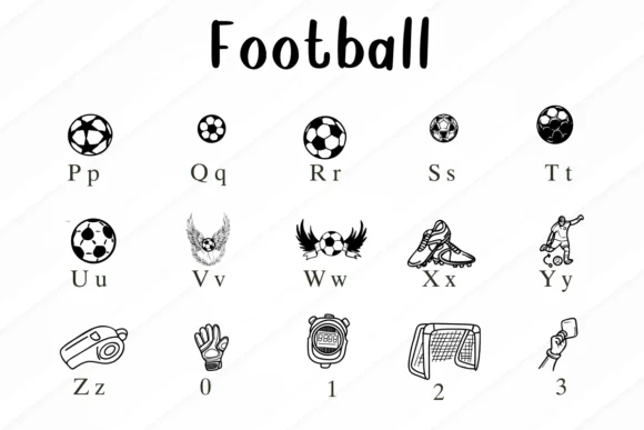 Football by Nongyao — Dingbats Font — thumbnail 3