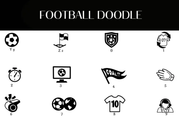 Football Doodle by Heartcraft Atelier — Dingbats Font — thumbnail 4
