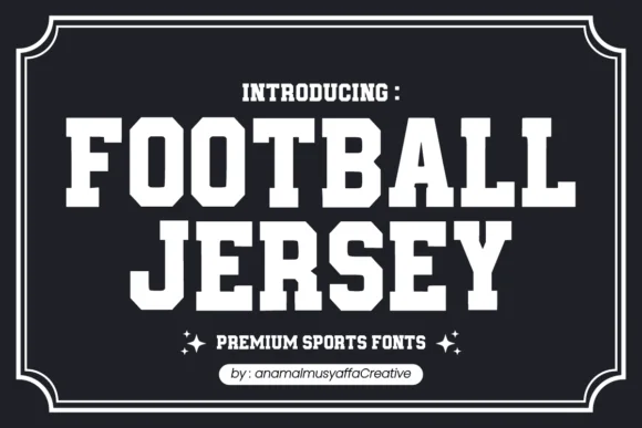 Football Jersey by anamalmusyaffaCreative — Slab Serif Font