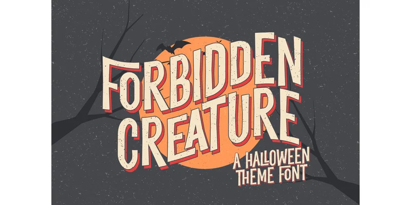 Forbidden Creature Font by Ari (7NTypes) by Ari (7NTypes) β Display Font