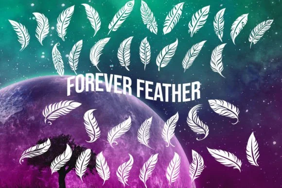 Forever Feather by MOMAT THIRTYONE — Dingbats Font