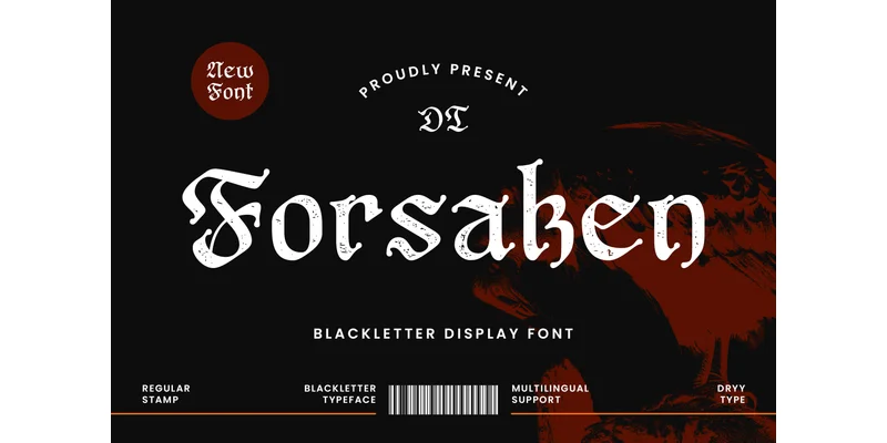 Forsaken Font by Dryy.type by Dryy.type โ Blackletter Font
