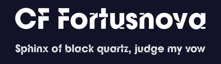 CF Fortusnova by Indotype Foundry — Sans Serif Font — thumbnail 2