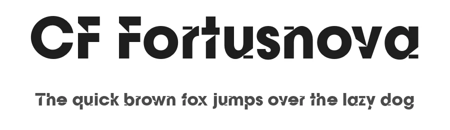 CF Fortusnova by Indotype Foundry — Sans Serif Font