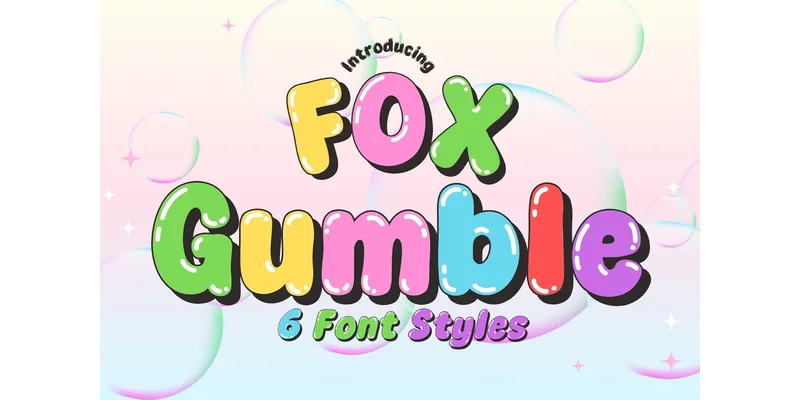 Fox Gumble Font by Fox7 by Fox7 — Decorative Font
