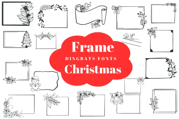 Frame Christmas by Suphitchaya — Dingbats Font