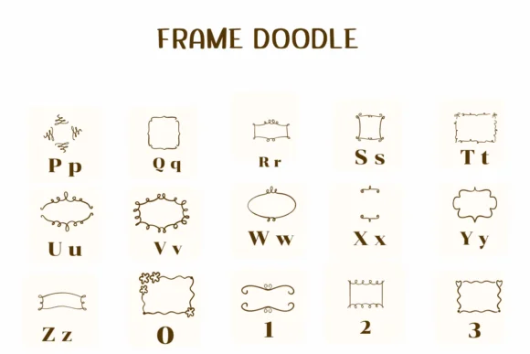 Frame Doodle by Ketsarin — Dingbats Font — thumbnail 3