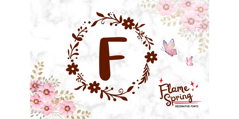 Frame Spring Font by PraewDesigns by PraewDesigns — Decorative Font