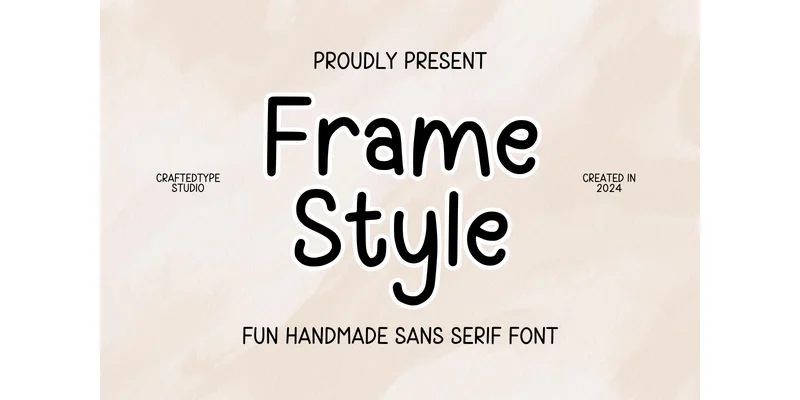 Frame Style Font by CraftedType Studio — Sans Serif Font