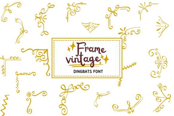 Frame Vintage by PraewDesigns — Dingbats Font