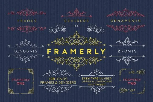 Framerly by Kelik - 7NTypes — Dingbats Font