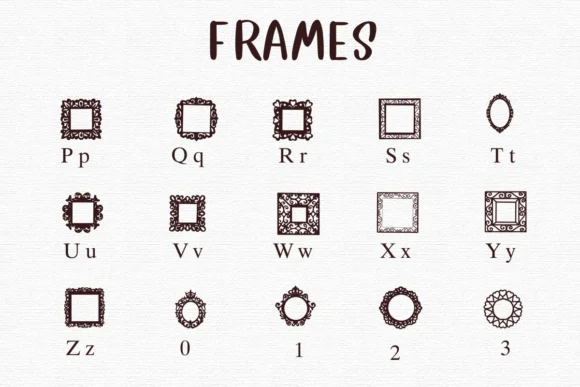 Frames by Nongyao — Dingbats Font — thumbnail 3