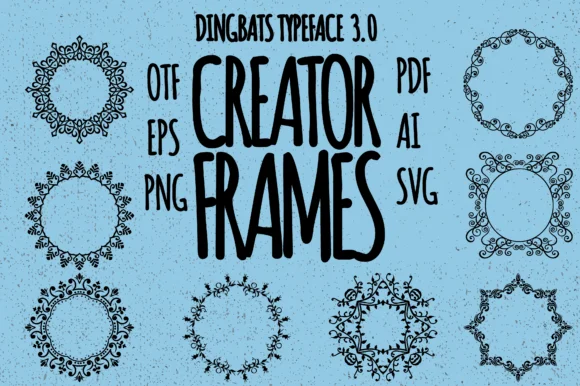 Frames Creator 3.0 by Minimalistartstudio — Dingbats Font