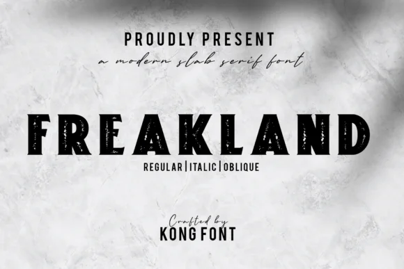 Freakland by Freebies — Slab Serif Font