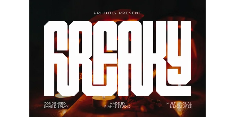 Freaky Font by Pian45 — Sans Serif Font