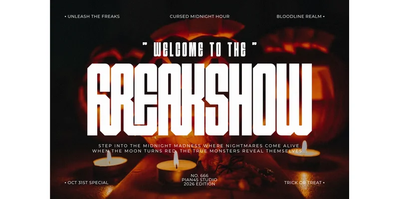 Freaky Font by Pian45 — Sans Serif Font — thumbnail 2