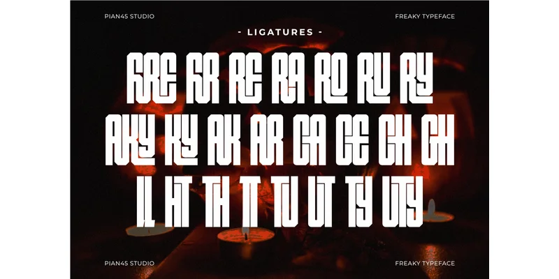 Freaky Font by Pian45 — Sans Serif Font — thumbnail 7