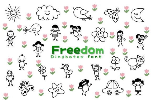 Freedom by Chonada — Dingbats Font
