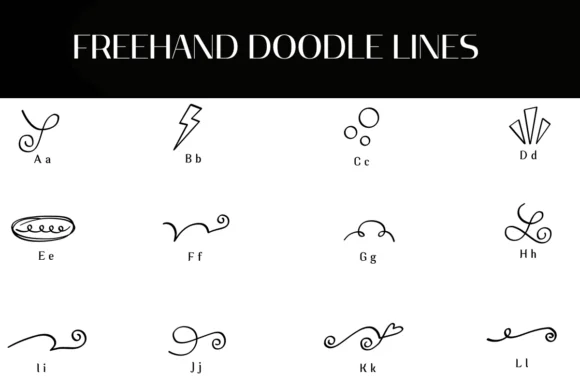 Freehand Doodle Lines by Heartcraft Atelier — Dingbats Font — thumbnail 2