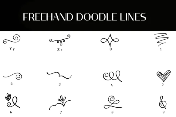 Freehand Doodle Lines by Heartcraft Atelier — Dingbats Font — thumbnail 4