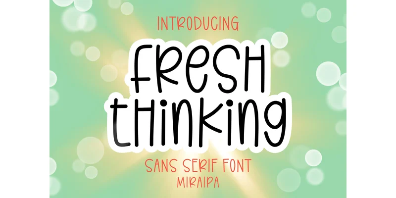 Fresh Thinking Font by miraipa — Sans Serif Font
