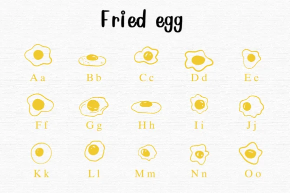 Fried Egg by Nongyao — Dingbats Font — thumbnail 2