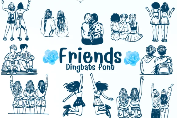 Friends by Nongyao — Dingbats Font