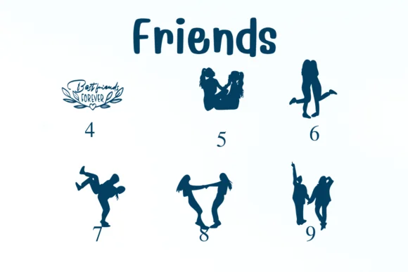 Friends by Nongyao — Dingbats Font — thumbnail 4