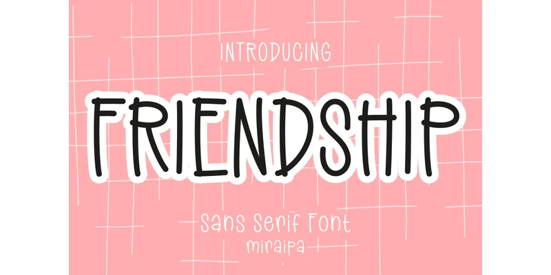 Friendship Font by miraipa — Sans Serif Font